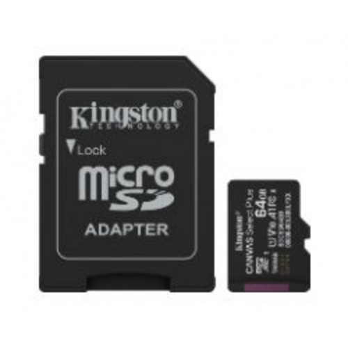 Kingston Micro SDXC 64GB + Adaptador...