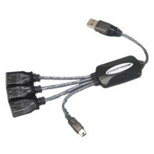 Hub CONCEPTRONIC 1xMini-USB-B 4xUSB...