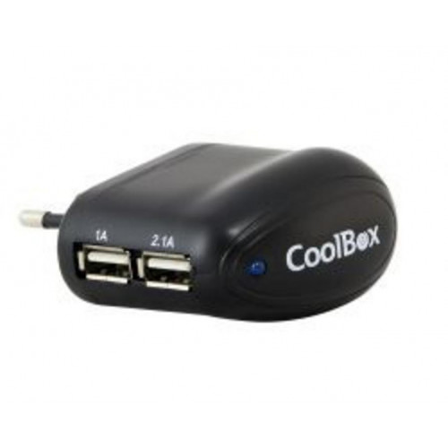 Cargador de Pared CoolBox 2x USB 2.0...