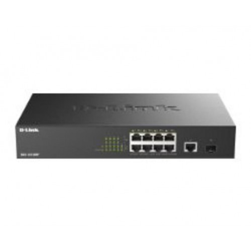 Switch D-Link 8xRJ45 PoE 1xSFP 1U...