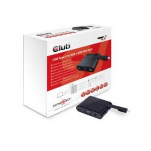 Mini Dock Club 3D USB-A/USB-C/VGA...