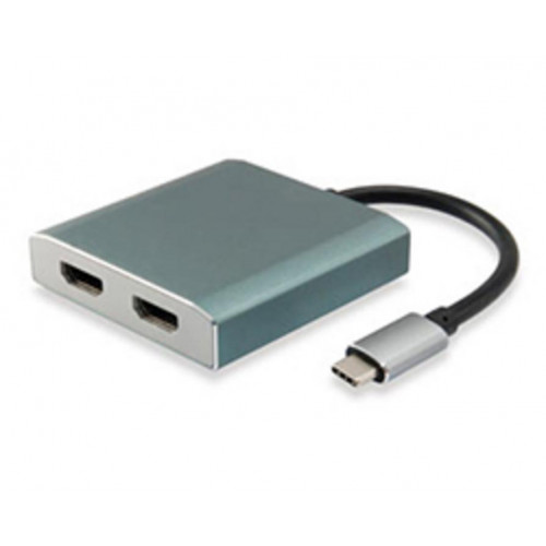 Adaptador EQUIP USB-C/M a 2x HDMI/H...