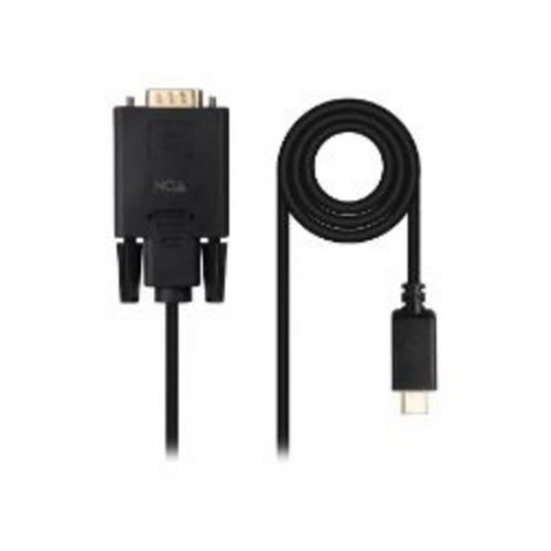 Conversor Nanocable USB-C/M a VGA/M 1.8m