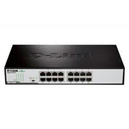 Switch D-Link 16xRJ45 GbE Rack Metal...