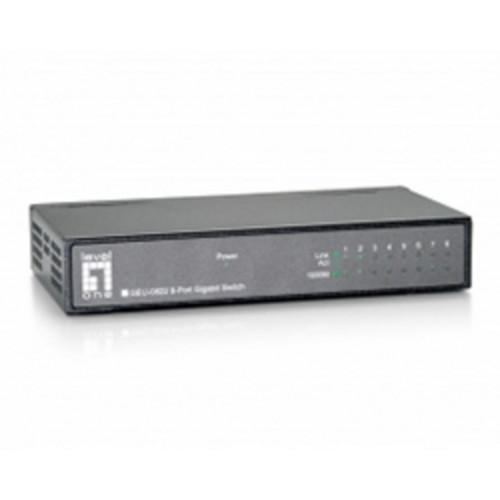 Switch LevelOne 8xRJ45 GbE Negro...