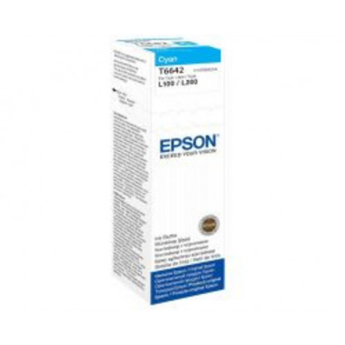 Botella Tinta Epson EcoTank 664 Cian...