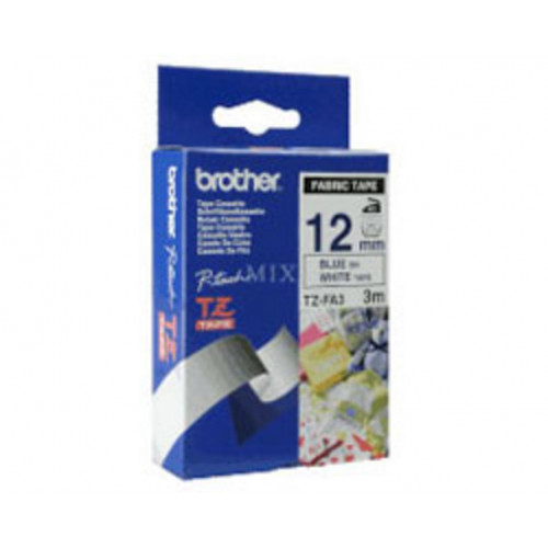 Cinta BROTHER 12mm 3m Azul sobre...