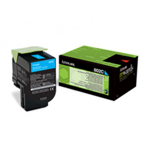 Toner Lexmark Laser 802C Cian 1000...