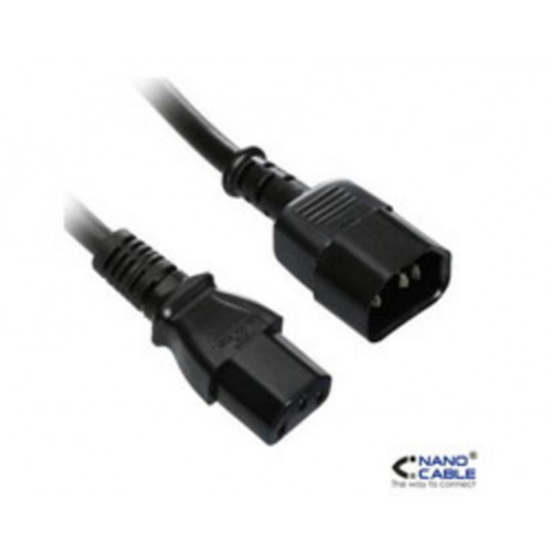 Nanocable C14/M a C13/H 1.5m Negro