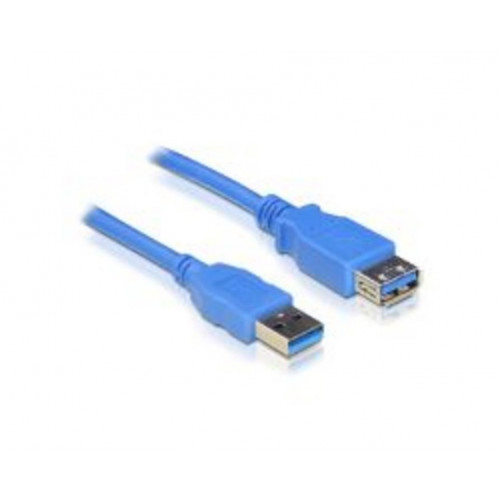 Nanocable USB-A/M a USB-A/H 2m Azul