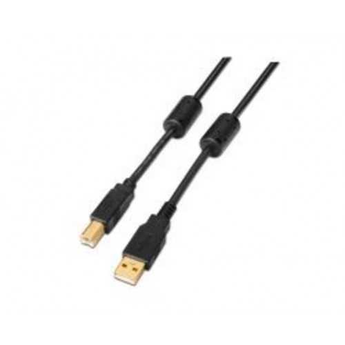 Nanocable USB-A/M a USB-B/M 3m Negro