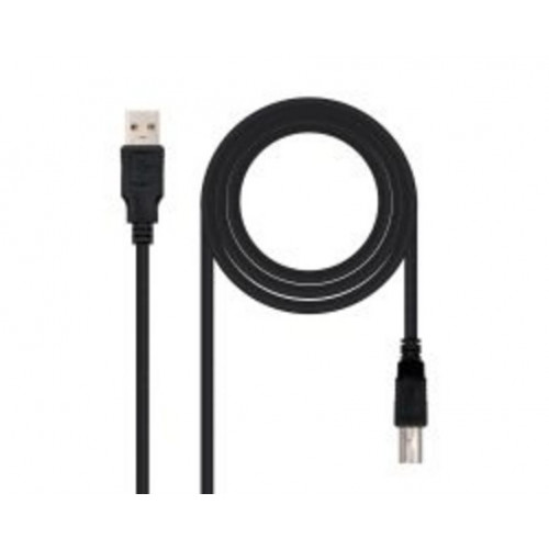 Nanocable USB-A/M a USB-B/M 1m Negro...