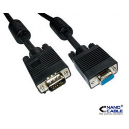 Nanocable VGA/M a VGA/H 1.8m Negro