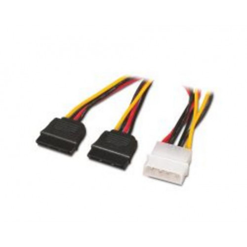 Nanocable 2xSATA a Molex (4-pin) 20cm