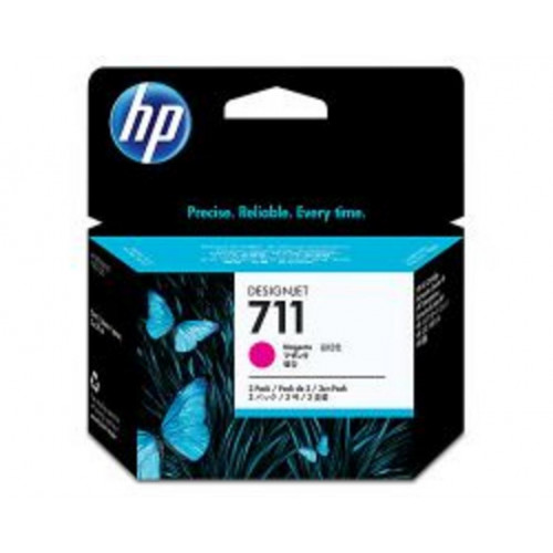 Tinta HP 711 DesignJet Magenta Pack 3...