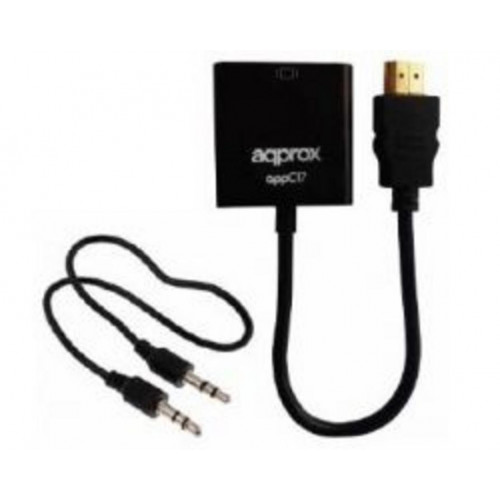 Adaptador Approx HDMI/M a VGA/H +...