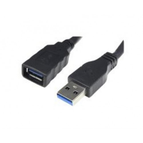 Nanocable USB-A/M a USB-A/H 1m Negro