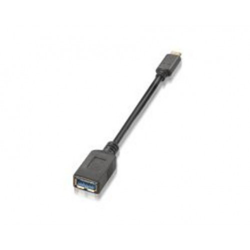 Nanocable USB-C/M a USB-A/H 15cm Negro