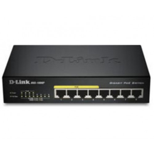 Switch D-Link 8xRJ45 GbE PoE Negro...