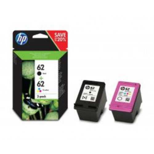 Tinta HP 62 Pack Tricolor/Negro...