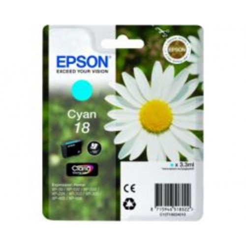 Tinta Epson 18 T1802 Cian 3.3ml 180...