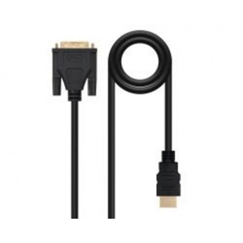 Nanocable DVI/M a HDMI A/M 5m Negro
