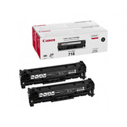 Toner Canon Laser 718BK Pack 2 Negro...