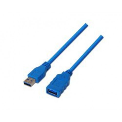 Nanocable USB-A/M a USB-A/H 1m Azul