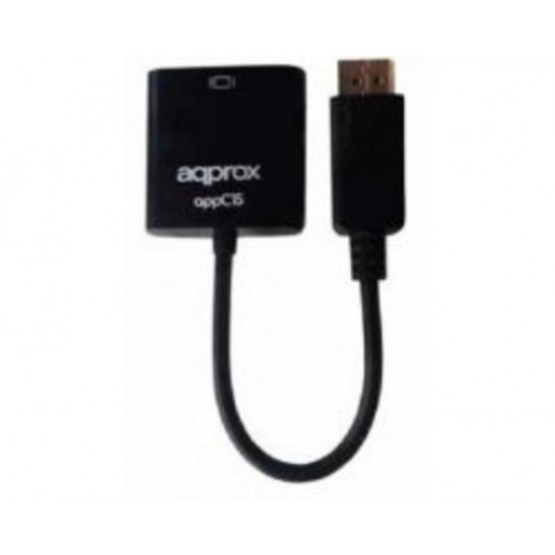 Adaptador Approx DP/M a VGA/H Negro...