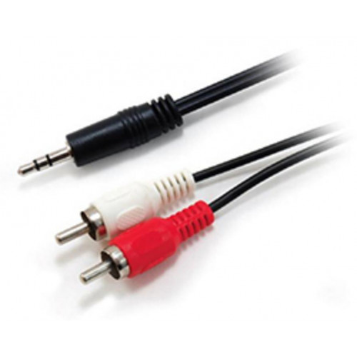 Cable EQUIP 1x3.5mm/M a 2xRCA/M 2.5m...