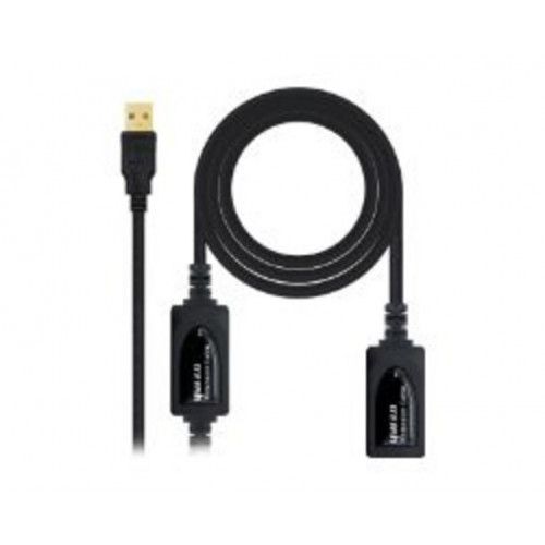 Nanocable USB-A/M a USB-A/H 15m Negro...