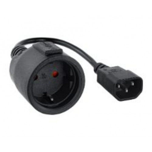 Nanocable C14/M a CEE7/H 50cm Negro...