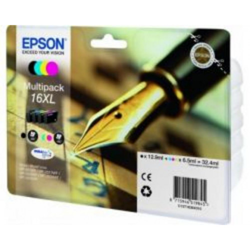 Tinta Epson 16XL T1636 Pack...