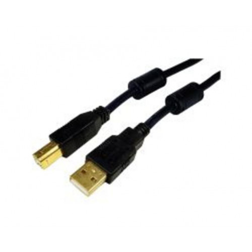 Nanocable USB-A/M a USB-B/M 5m Negro...