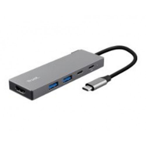 Adaptador Trust Dalyx 5en1 USB-C Gris...