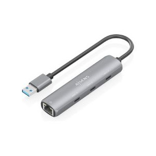 Hub USB-A a 3xUSB-C y RJ45...