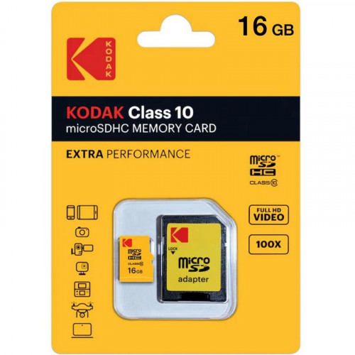 Kodak Micro SDHC 16GB Clase 10 con...