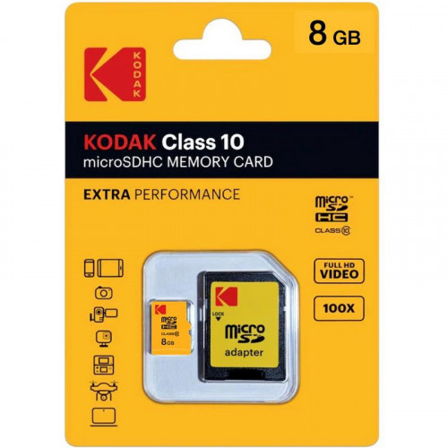 Kodak Tarjeta Micro SDHC 8GB Clase 10...