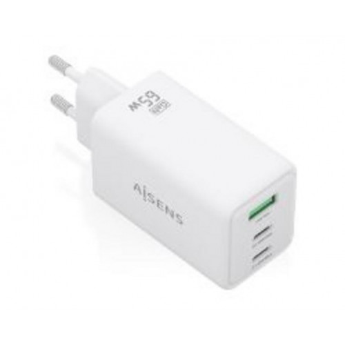 Cargador Aisens 2Usb-C 1Usb-A 65W...
