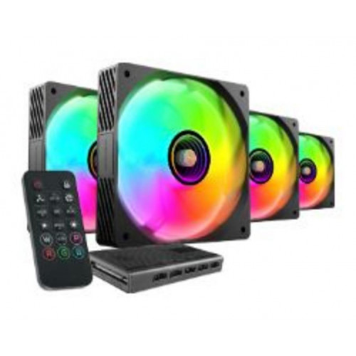 Kit de 4 Ventiladores ARGB Mars...