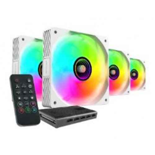 Kit Mars Gaming 4 Ventiladores ARGB...