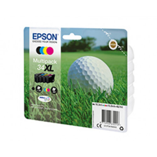 Tinta Epson 34XL Pack Negro/Tricolor...