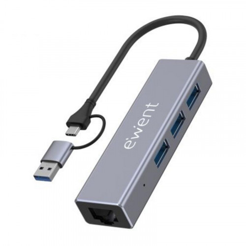 Hub EWENT USB-C/USB-A con 3x USB 3.2...