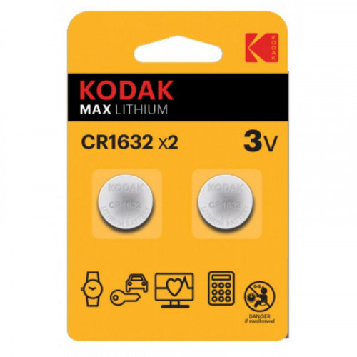 Pila Kodak Max Lithium CR1632 3V, 2...
