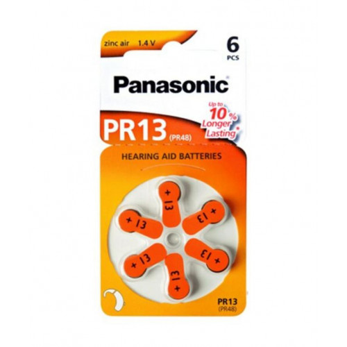 Pila Panasonic Audífono PR13 Pack de...