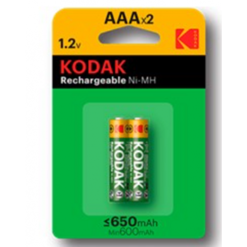 Pilas Recargables AAA 650mAh x2 Kodak