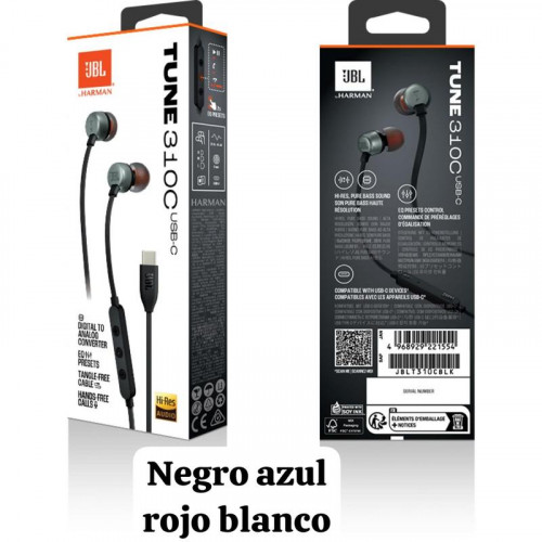 Auricular JBL Tipo C con Micrófono...