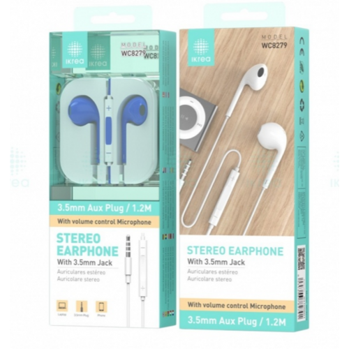 Auriculares Ikrea Estéreo ABS+TPE 3.5...