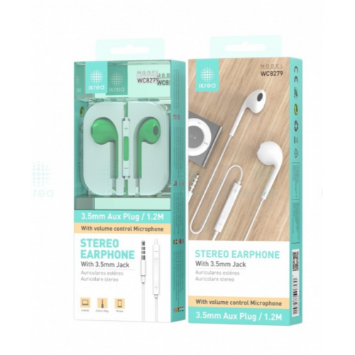 Auriculares Ikrea Estéreo ABS+TPE...