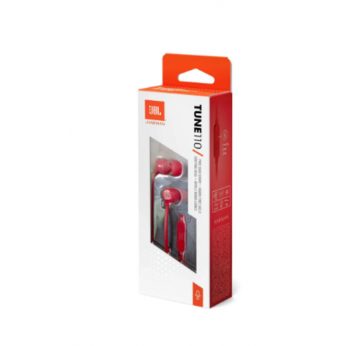 Auriculares JBL con Cable Tune110 Rojo